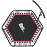Батут UNIX LINE FITNESS Pink (130 cm) TR130FITP